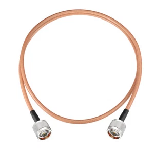 N Typ Stecker auf Stecker RG400 Low Loss Koaxialkabel 5m für 4G LTE WiFi Antenne Amateurfunk - Bild 1 von 9