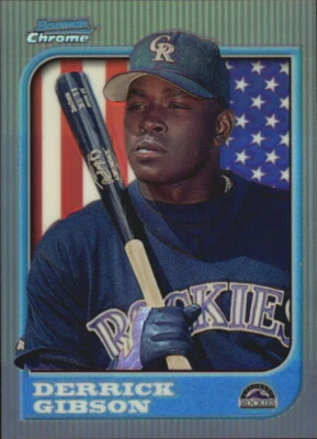1997 Bowman Chrome International Refractor #179 Derrick Gibson - NM-MT - Image 1 of 2