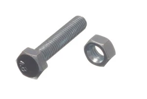 10 X Tuercas Hexagonales Juego Tornillo 4.8 Grado M8 40mm BZP Cincado Onestopdiy - Imagen 1 de 1
