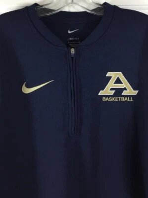 Nike Akron Zips Basketball Sweatshirt Men’s S Navy 1/4 Zip Long Sleeve Pullover - Image 1 of 4