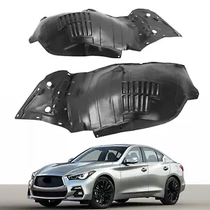 Pair Inner Fender Liners For 2014-2023 Infiniti Q50 Front Driver Passenger Side - Picture 1 of 19