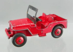 Vintage 1950's Dinky Toys #405 Meccano 25Y 1/43 Scale Red Willy's Universal Jeep - Picture 1 of 7