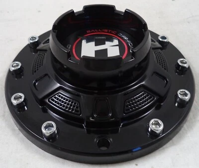 Ballistic Wheels Gloss Black Wheel Custom Center Cap Caps SET 2# CAP BL-1 / NEW! - Image 1 of 4