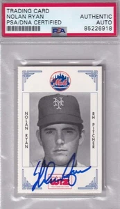 Nolan Ryan WIZ 1991 SIGNED CARD PSA/DNA New York Mets AUTOGRAPHED RARE AUTOGRAPH - Picture 1 of 2