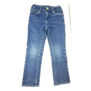 LEVI'S Girls Jeans Blue Denim Adjustable Waist Size 4 Regular HEART Pockets  - Picture 1 of 8