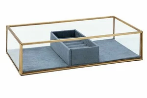 Luxury Glass Jewellery Box Wellbeing Medium Ring Holder Girls Gift 8098966 - Picture 1 of 1