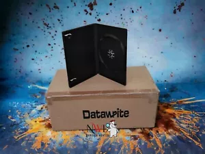 25 Empty Black Single 14mm DVD CD Cases BRAND NEW IN BOX - Picture 1 of 6