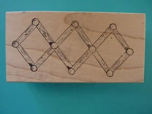 Household Wood Wall Coat Hanger Rubber Stamp - Picture 1 of 2