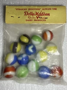 Dolly Madison Dairy Products Advertising Marble King Marbles Vintage Marbles - Picture 1 of 6