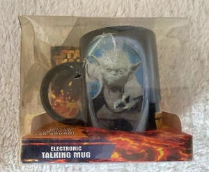 Star Wars Yoda Electronic Talking Mug | 2004 New  Unopened - Foto 1 di 4