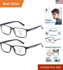 Elegantes blaulichtblockierendes Gleitsichtbrillenpaket - perfekte Arbeitsbegleiter - Bild 1 von 8