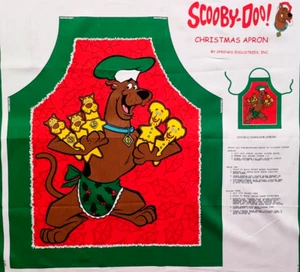 Springs Scooby-Doo Shaggy Cookies Christmas Apron Cut & Sew Fabric Craft Panel - Picture 1 of 4