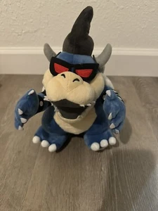 Super Mario Bros Dark Bowser Final Boss Plush Stuffed Animal Toy 12" Tall - Picture 1 of 4