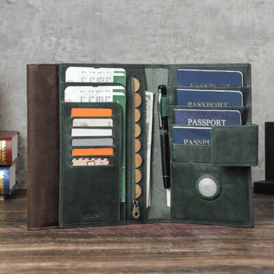 Family Passport Holder RFID Blocking Document Organizer Cover For 4 Passport - Image 1 of 4