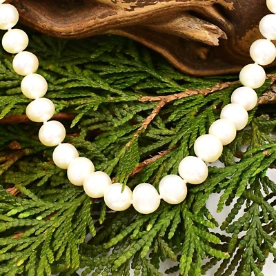 Colar de pedra preciosa de ouro amarelo 14k 9 mm de água doce 36 1/4" de comprimento - Imagem 1 de 4