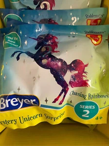 Bolso ciego Breyer modelo caballos espíritu persiguiendo arco iris serie 2 unicornio - Imagen 1 de 2