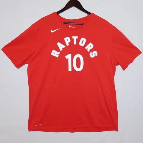 NIKE Dri-Fit TORONTO RAPTORS DeMar DeRozen #10 Jersey Nike Tee T Shirt Mens XXL Cover