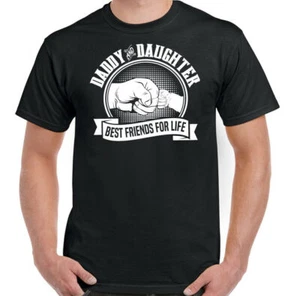 Daddy and Daughter Best Friends For Life Mens Funny Fathers Day T-Shirt Gift Top - Picture 1 of 20
