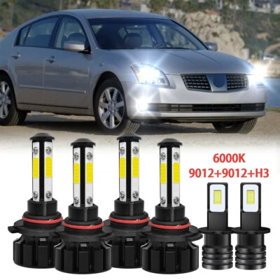 Para Nissan Máxima 2004-2006 6X Bombillas LED Faro Alto Bajo + Luz Antiniebla V5 Foto 1 de 4
