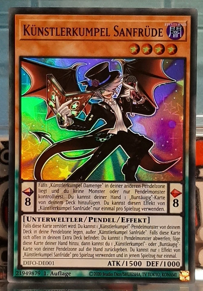 Yugioh - Künstlerkumpel Sanfrüde - DIFO-DE001 - SR/Pendel - Dimension Force - DE - Bild 1 von 3