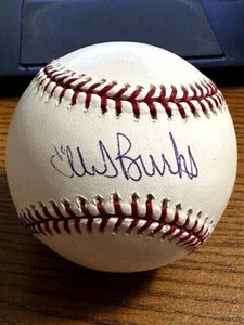 ELLIS BURKS SIGNED AUTOGRAPHED OML BASEBALL! Red Sox, Rockies, Giants! - Picture 1 of 2
