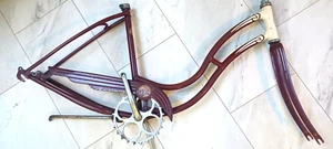 1940/50s, Schwinn Ladies Klunker Hornet, Chicago Frame, Fork, Crankset, & extras - Picture 1 of 21