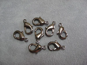 Dura Plate by Via Murano Lobster Clasp Black Nickel 13 mm - Picture 1 of 3
