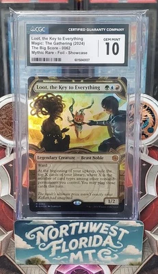 MTG - CGC Gem Mint 10 - Loot, the Key to Everything (Raised Foil) Showcase - Image 1 of 2