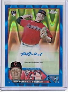 2023 Topps Chrome Peyton Battenfield RC Blue Raywave /150 Guardians Rookie - Bild 1 von 2