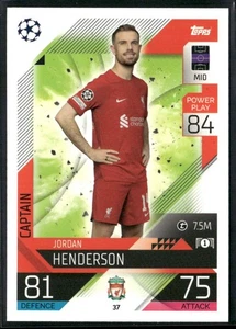 2022 BASE SET JORDAN HENDERSON LIVERPOOL FC #37 - Picture 1 of 2