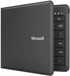 Microsoft Wireless Universal Foldable Keyboard for iPad iPhone Android Tablet - Picture 1 of 4