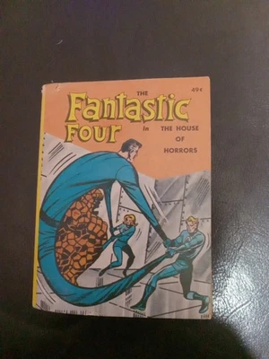 De colección 1968 Whitman Big Little Book Los Cuatro Fantásticos: La Casa de los Horrores Marvel Foto 1 de 4