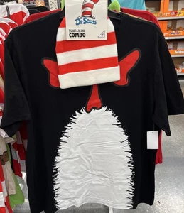 Katze im Hut Kostüm Halloween T-Shirt und Hut Kombi 2XL - Bild 1 von 1