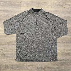 Under Armour Heat Gear Pullover Mens XL Heather Gray 1/4 Zip Athletic Loose Golf - Picture 1 of 15