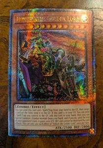 Eldlich the Golden Lord Alternate Art Quarter Century Secret Rare RA01-EN019 NM - Picture 1 of 1