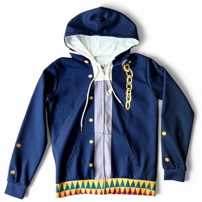 Аниме мультфильм косплей JoJo странный с капюшоном 3D напечатано молнии куртка средний M - Изображение 1 из 4