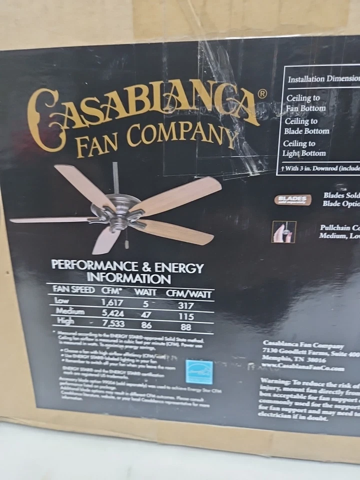 Casablanca Ceiling Fan Brescia Model 55015 Brushed Cocoa  - Image 1 of 3