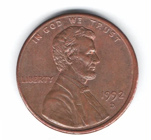 1992-D DDO/DDR/Mint State Quality Lincoln Memorial "Close AM" Error Penny - Picture 1 of 12