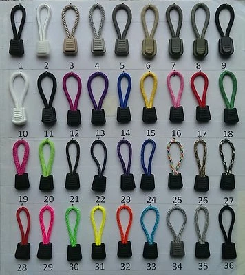 Zipper Pull Cord Many Choices Bag Jacket Outdoor Marine Backpack Boat Tops  - Image 1 of 4