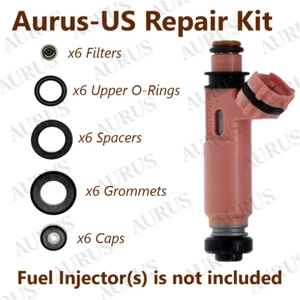 KIT REPARACIÓN INYECTOR COMBUSTIBLE X6 PARA 02-08 Toyota Highlander Solara Camry Lexus RX ES - Imagen 1 de 1