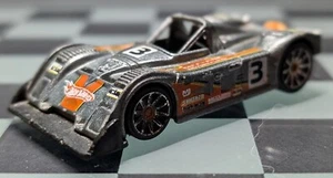 Hot Wheels 2010 HW Racing #08/10 Riley & Scott MK III Gray Orange #3 Loose - Picture 1 of 6