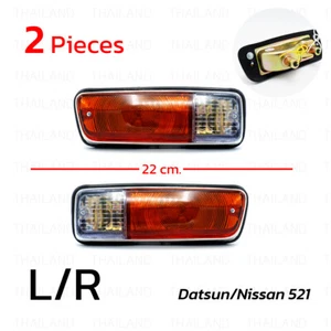 Compatibile con Datsun/Nissan 1300 520 521 J13 1968-'73 Luce di direzione paraurti anteriore - Foto 1 di 10