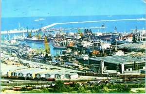 View of the Harbour, Constanta, Romania Postcard - Picture 1 of 2