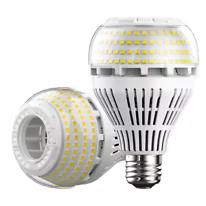 200w Equiv. LED Light Bulb 22W 3000lm 5000K Home Light Bulbs Clear White 2 Pack - Picture 1 of 11