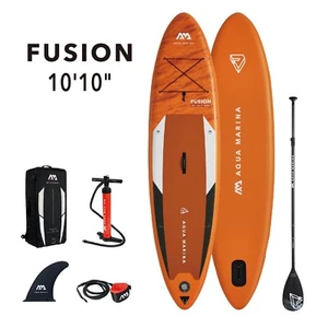 Tabla de remo inflable Aqua Marina Fusion Sup Isup de pie con paleta - Imagen 1 de 11