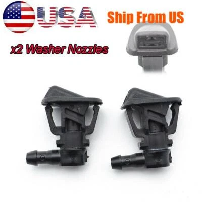 For 97-13 Jeep Wrangler Set of 2 Windshield Washer Nozzle Wiper Spray#55156728AB Foto 1 de 4