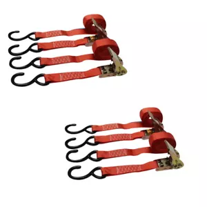 Diversity Wrap Ratchet Strap Tie Down Width-25mm Iron Handle & Double S-Hook - Picture 1 of 21