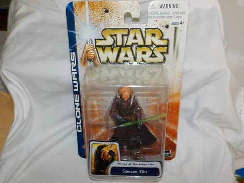 2003 HASBRO STAR WARS CLONE WARS ARMY OF THE REPUBLIC SAESEE TIIN FIGURE e4 Cover