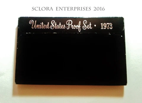 1973 Proof Set Box & Lens ONLY Cover