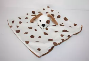 IKEA Dromslott Infant Lovie Security Blanket Brown & White Puppy Dog Spots Plush - Picture 1 of 5